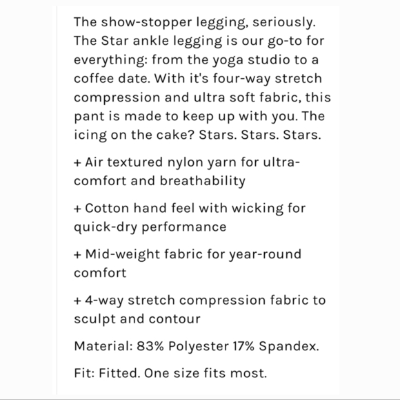 Strut This Star Ankle Legging Black Copper - Picture 7 of 9